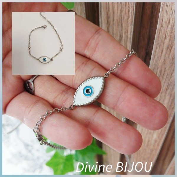 Producto - Pulsera ojito protector xl acero