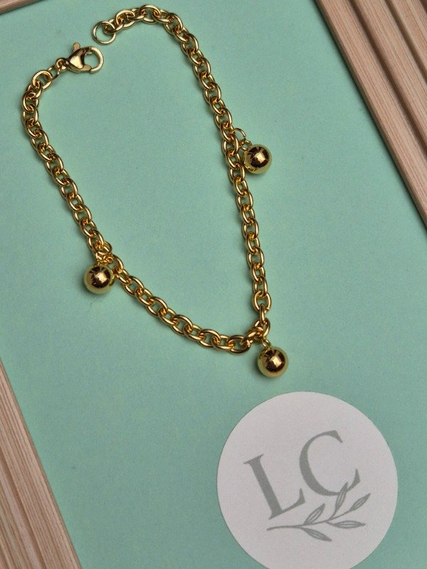 Producto - Pulsera c/ Perlas Dorada