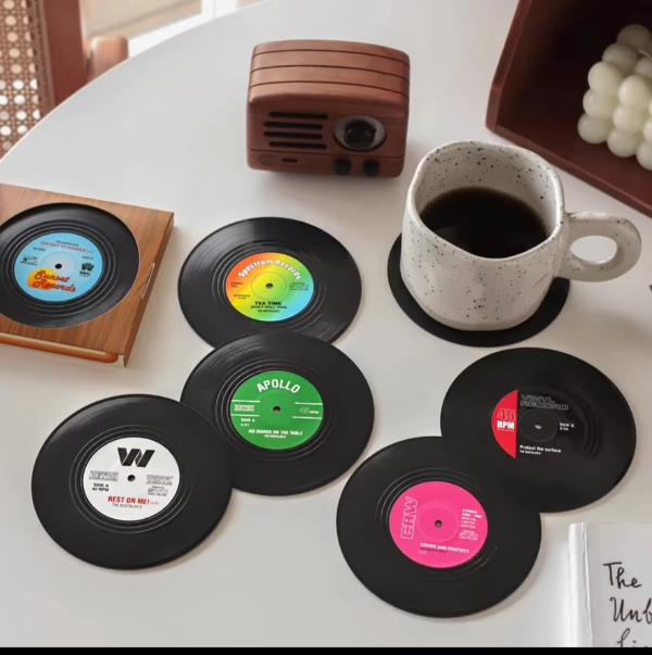 Producto - Set 6 Posavasos Vinilo