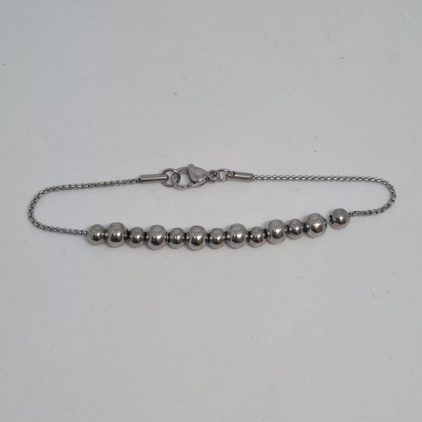 Producto - Pulsera rolo c/bolas 19.5cm