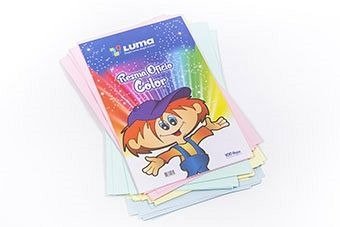 Producto - RESMA LUMA MULTICOLOR OFICIO X 100H. (22-06)