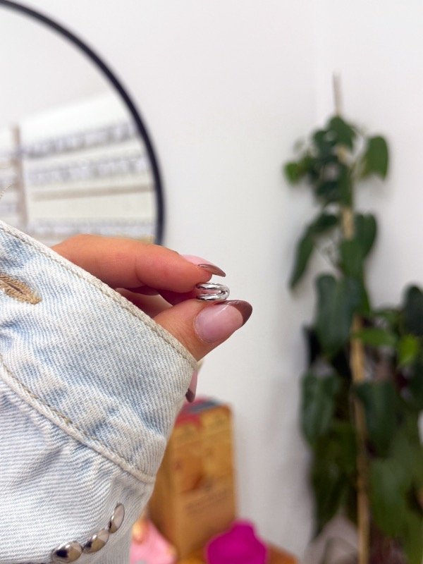 Producto - Ear cuff acero quirúrgico doble