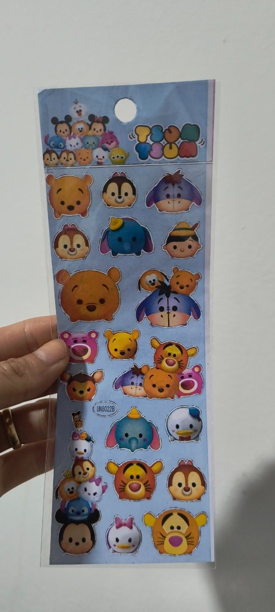 Producto - Plancha de stickers tsum tsum