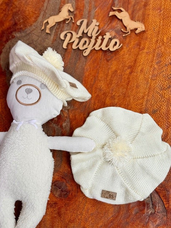 Producto - Boina Hilo Natural Pompón - 4