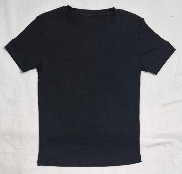 Producto - Remera basica puño (negro T. L)