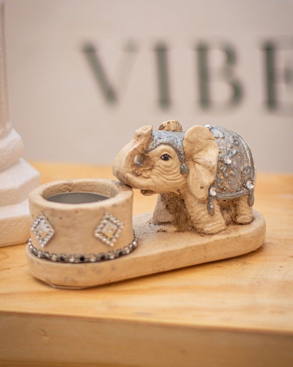 Producto - Portavela elefante
