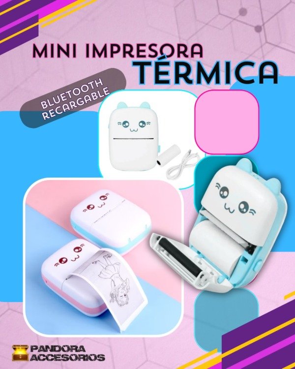 Producto - Mini Impresora Termica Portatil Bluetooth Recargable Diseño