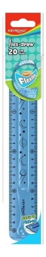 Producto - Regla Flexible Keyroad 20 cm Azul - 1