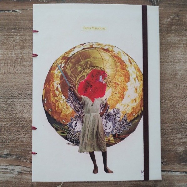 Producto - Cuaderno copta grande Santa Maradona