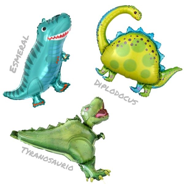 Producto - Globo silueta mini dino 38cm