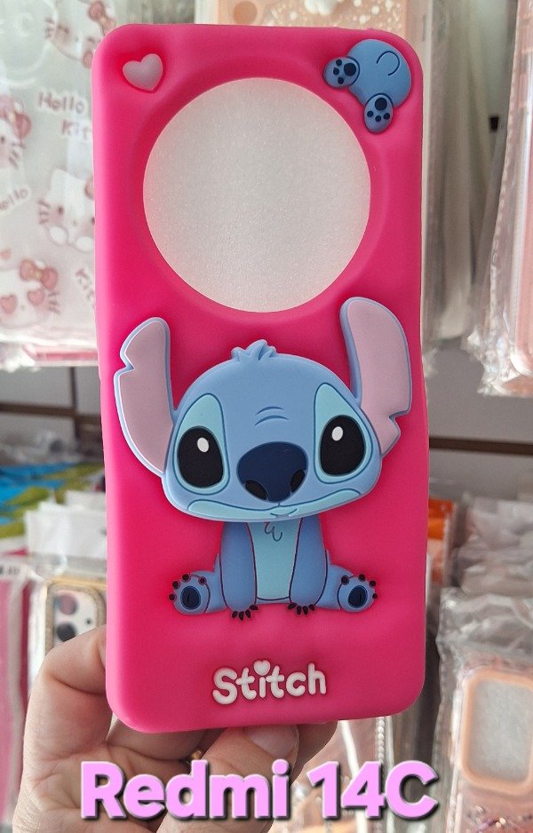 Producto - Fundas silicona popsocket Stich. Redmi 14C - 3
