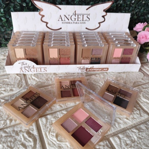 Producto - Paleta de sombras 4 Angel X4 colores - POR MENOR