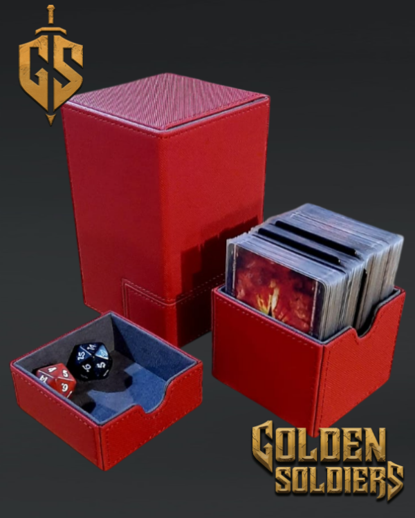 Producto - Caja porta Mazo y Dados Premium Roja