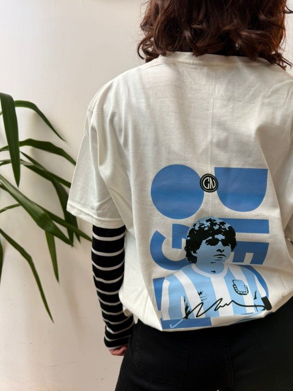 Producto - Remera blanca - Diego Decreto - Cadena Nacional