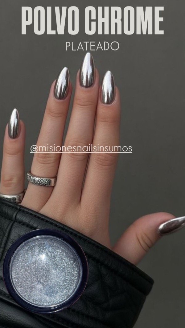 Producto - Polvo chrome plateado