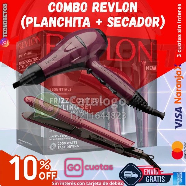 Producto - COMBO REVLON (SECADOR DE PELO+PLANCHITA)