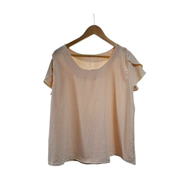 Producto - Remera en Crepe Cey con Strass.