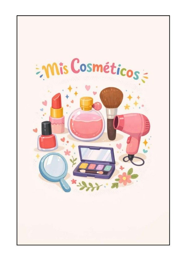 Producto - Mis Cosméticos - Libro para Colorear