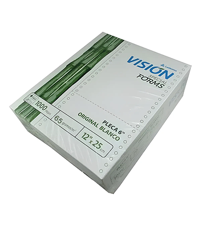 Producto - Formulario Continuo Ledesma VISION  12 x 25  x 1000 hs liso - 0