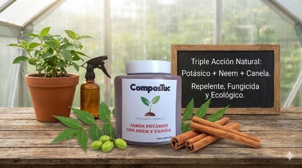 Producto - Jabon Potásico con Neem y Canela x 200 cc