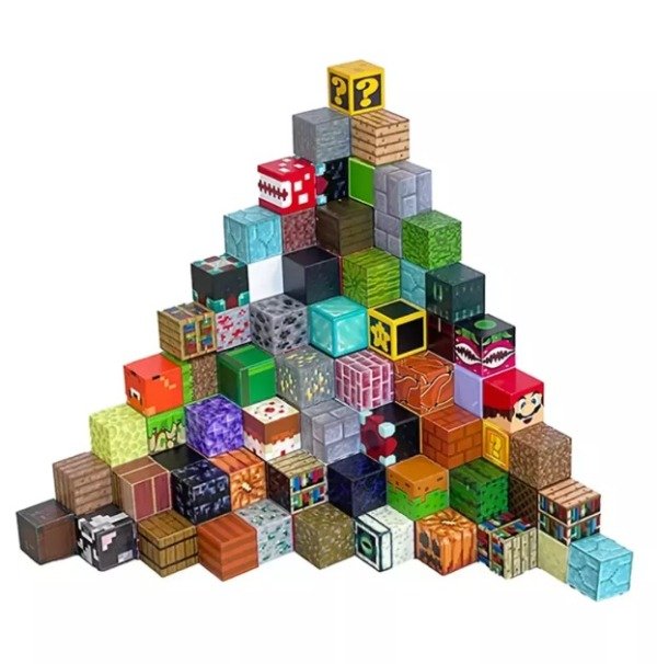 Producto - Juego de Bloques Magnéticos o Imantados Minecraft x 60