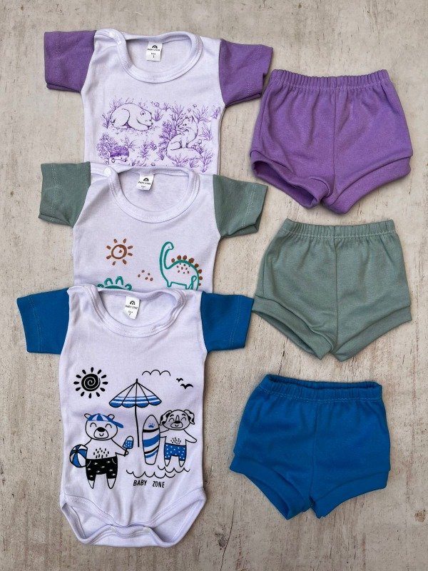 Producto - Conjunto combinado 0/9M (precio x4 conjuntos)