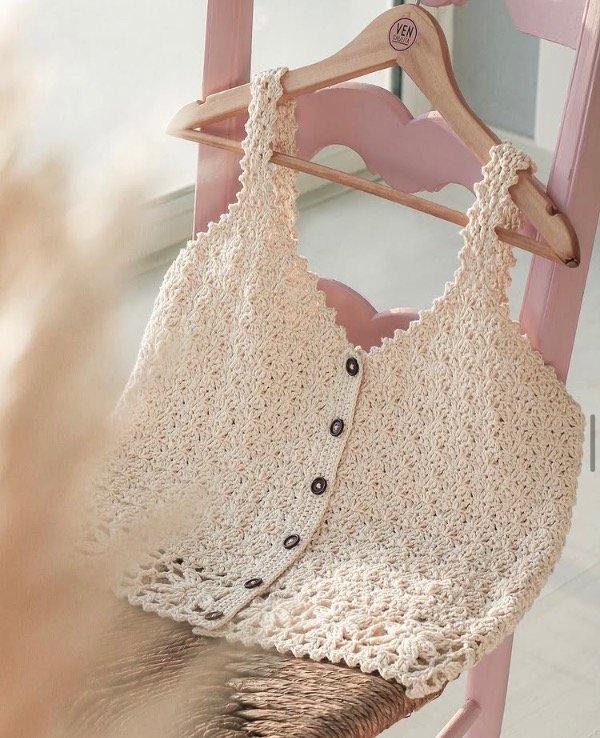 Producto - GUÍA para tejer. // TOP BOTONCITOS.