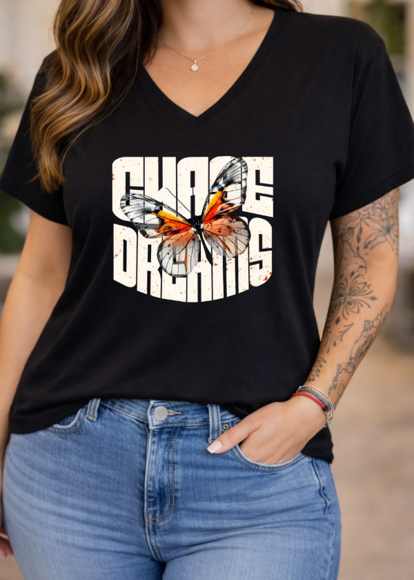 Producto - Remera de Algodon escote V Negro (446)