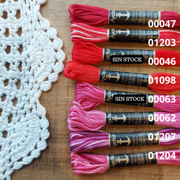 Producto - Hilo mouline Rojos