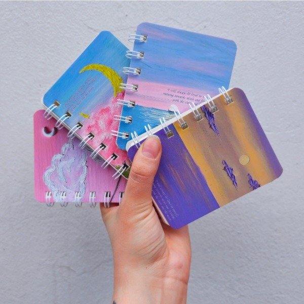 Producto - Cuaderno/Libreta anillado A7 #Paisajes