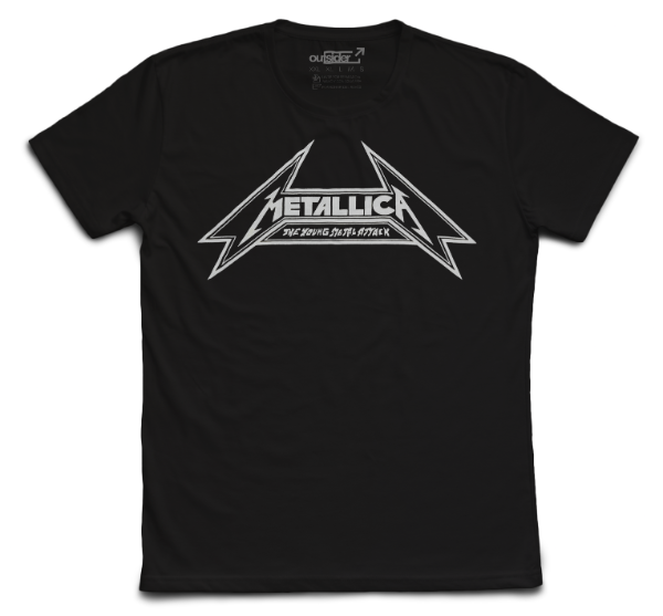 Producto - Metallica - The Young Metal Attack Logo - Remera Negra