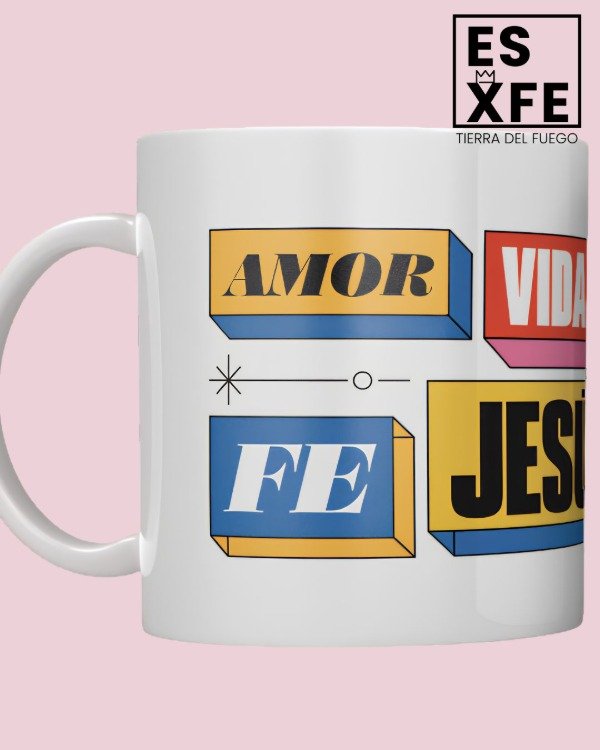 Producto - Taza cerámica  "Jesús, esperanza, verdad, amor..."