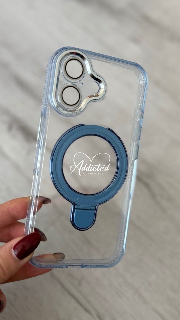Producto - Case acrilico soporte magsafe celeste