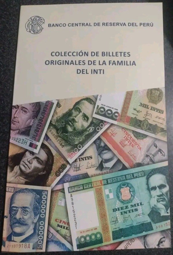 Producto - Colección oficial Banco del Perú. 11 Billetes UNC de la Familia del Inti - 0