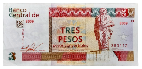 Producto - Cuba 3 Pesos Convertibles (2016) Batalla de Santa Clara Pick.Fx47 VF