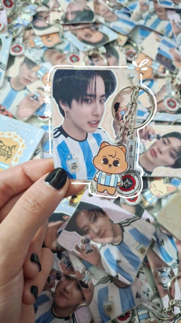 Producto - Llavero card SKZ argentos