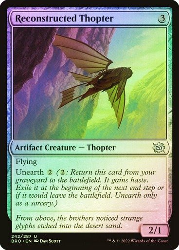 Producto - Reconstructed Thopter Foil  The Brothers' War