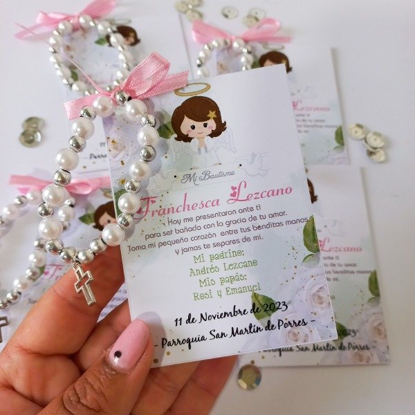 Producto - Estampas con denario para Bautismo