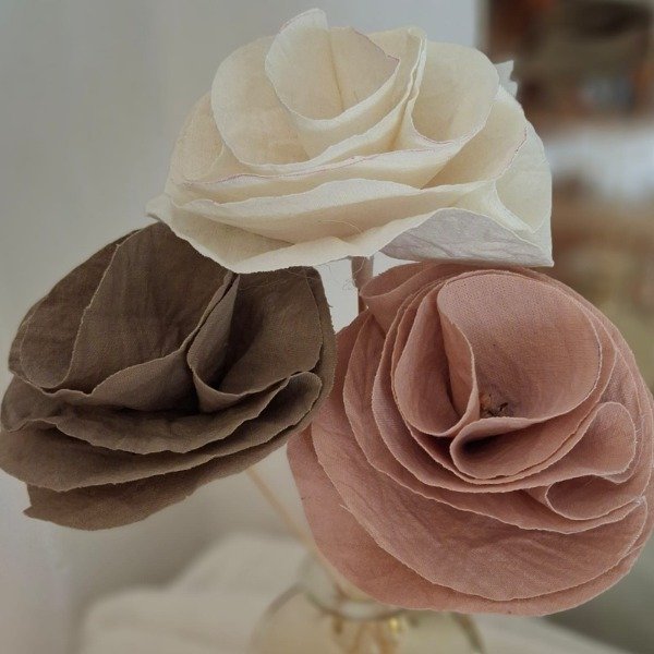 Producto - Flores de tela tusor