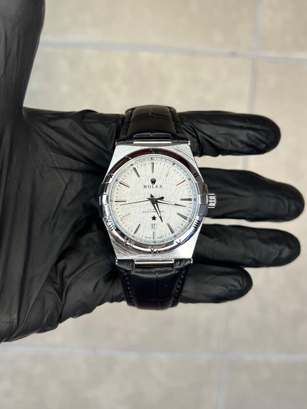 Producto - ROLEX CUERO NEGRO BLANCO (calidad AA+)