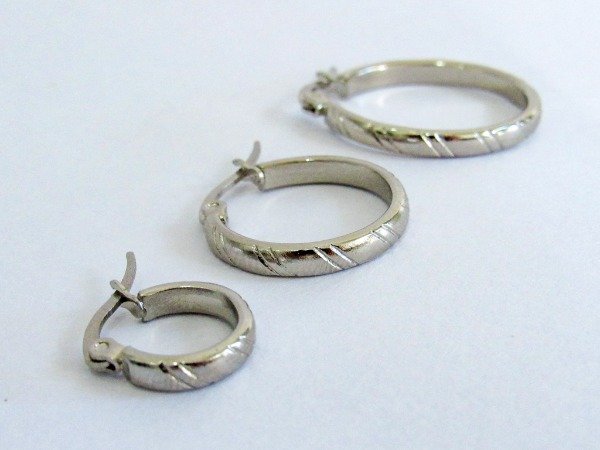 Producto - Aros Argollas Cubanos Detalles Líneas 1.8 cm