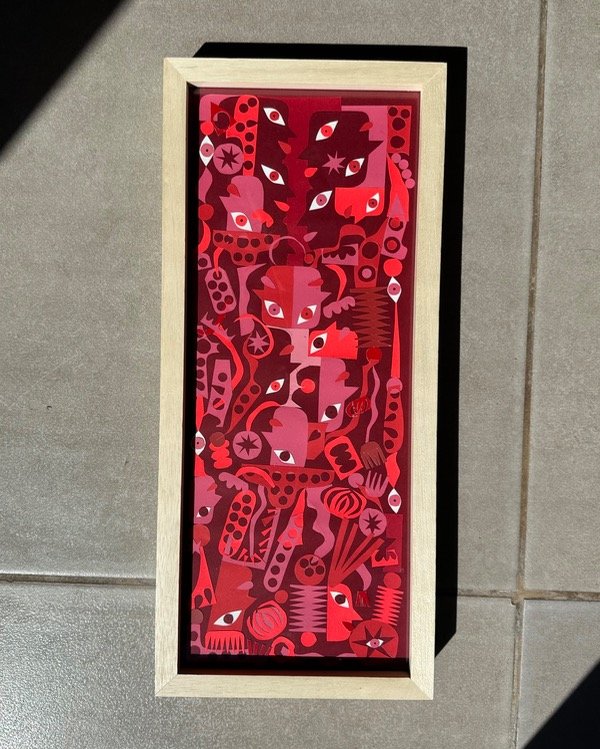 Producto - Collage Ojos I - Enmarcado