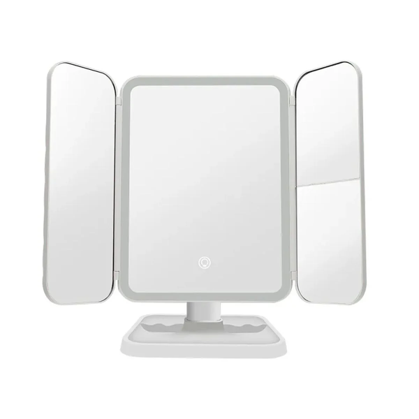 Producto - Espejo luz LED plegable recargable con rotación