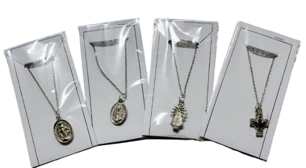 Producto - Cadena de acero + dije religioso CCR 5/26