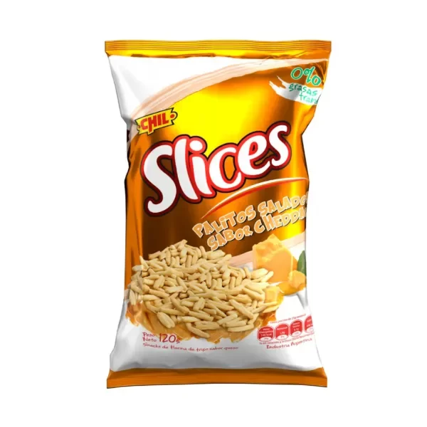 Producto - SLICES PALITOS SALADOS SABOR CHEDDAR 120 GRS