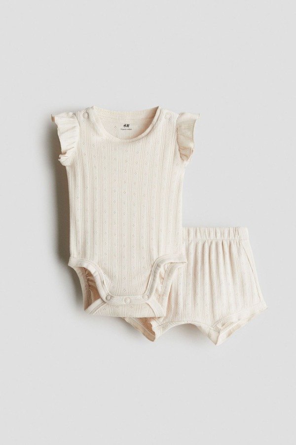 Producto - Conjunto HyM rosa volados beba - 0