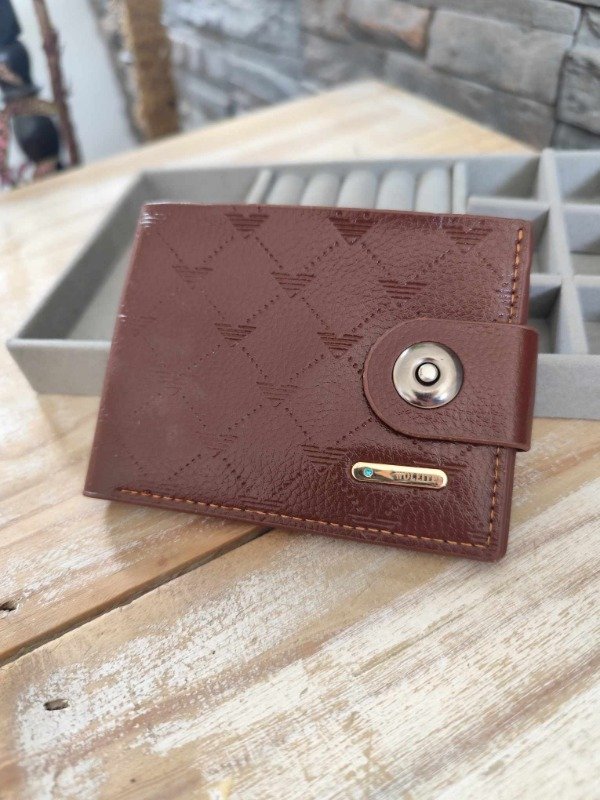 Producto - Billetera hombre marrón detalle