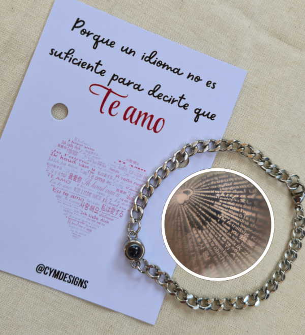 Producto - Pulsera proyector te amo en 100 idiomas