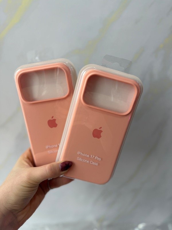 Producto - Silicone case iPhone 17 pro salmón