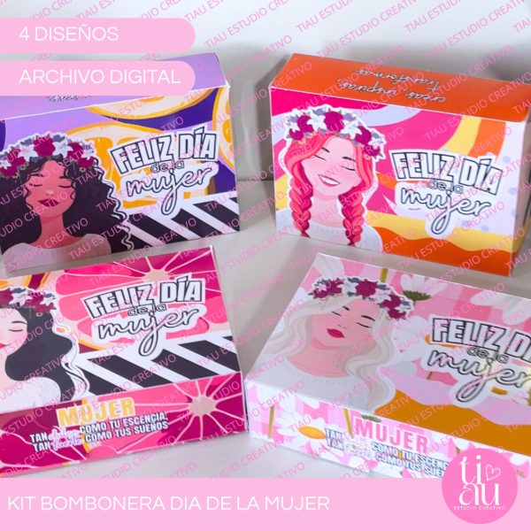 Producto - KIT CAJA BOMBONERA DIA DE LA MUJER